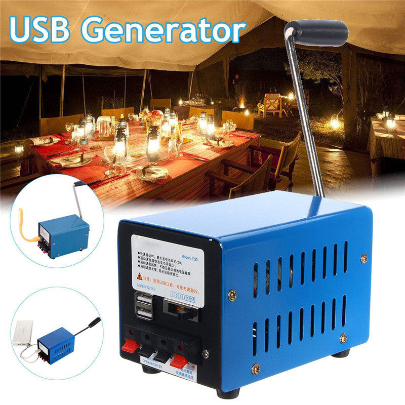 USB oplader hand generator