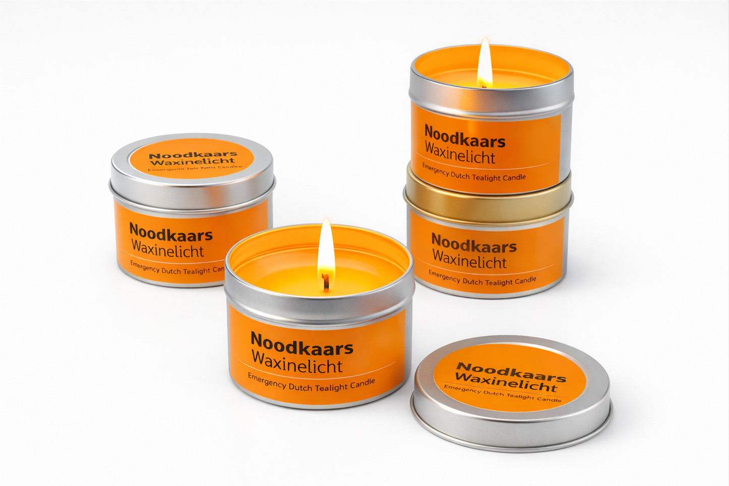 Noodkaarsen - 24 uur brandtijd